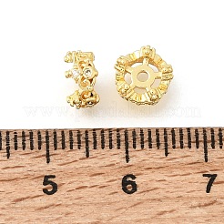 Perline distanziatori in zirconi cubici trasparenti in micro pavè di ottone&nbsp;KK-Z156-08G-02