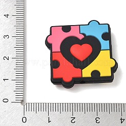 Perles de silicone sur le thème de l'autisme&nbsp;SL-CBAF318-D02