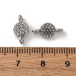 Breloques connecteurs en strass en acier inoxydable 304&nbsp;ZIRC-G157-36P-A-1