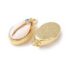 Colgantes de concha de cowrie natural&nbsp;KK-C143-40B-G