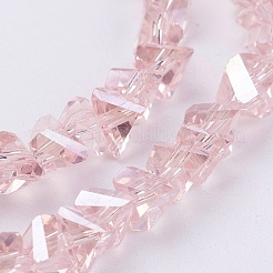 Chapelets de perles en verre électroplaqué&nbsp;EGLA-J146-6mm-AB02