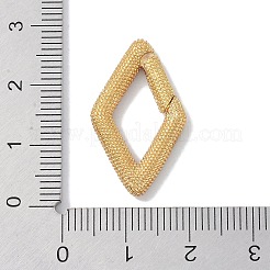 Gestellware Messing Micro Pave Zirkonia Twister Spangen&nbsp;KK-NH0002-06G-02