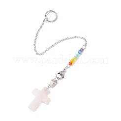 5 Stück natürliches Rosenquarz-Pendel&nbsp;PALLOY-JF05239