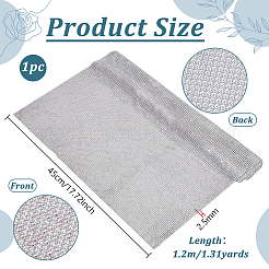 Strass-Netzborte aus Aluminium&nbsp;DIY-WH0750-412C