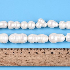 Natürliche Barock Keshi Perlen Stränge&nbsp;PEAR-S020-O02