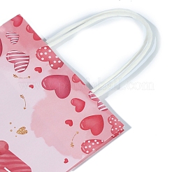 Borse regalo in carta stampata con cuore d'amore per San Valentino&nbsp;PW-WG4681C-01