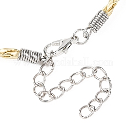 30 bracelet tressé en cuir PU&nbsp;MAK-SC0001-30A