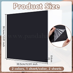 2 Blatt 2 Farben HDPE-Kunststoffplatten&nbsp;DIY-OC0014-43A