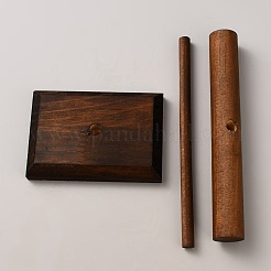 Soportes de exhibición del organizador de la pulsera de madera con barra en T&nbsp;BDIS-WH0011-09C