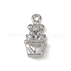 Pendentifs en zircone cubique clair en laiton&nbsp;KK-L238-08P