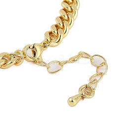 Bracciali in ottone placcato a cremagliera con zirconi cubici per donna&nbsp;BJEW-D047-01G-01