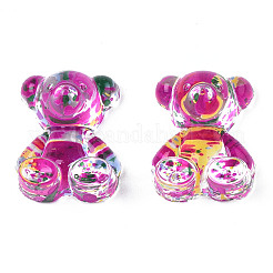 Cabujones acrílicos transparentes pintados con spray&nbsp;TACR-N006-71C