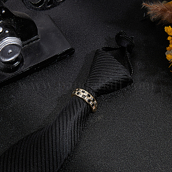 Pasadores de corbata para hombre con circonita cúbica negra pavé de aleación&nbsp;FIND-WH20043-070G