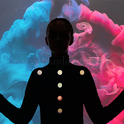 1 Set Chakra-Thema natürliche Edelstein-Display-Dekorationen&nbsp;G-FG0001-05