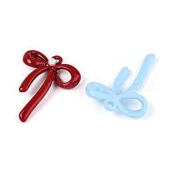 Pendenti in lega verniciata a spruzzo e perle finte ABS con placcatura a cremagliera&nbsp;X-PALLOY-T090-44