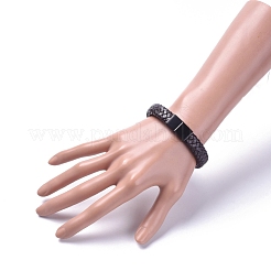 Bracciali unisex in pelle intrecciata&nbsp;BJEW-JB04893-05