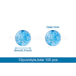 100pcs 10 natürliche Edelsteinperlen im Stil&nbsp;G-KS0001-04
