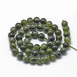 Natürliche kanadische Jade Perlen Stränge&nbsp;G-R446-8mm-08