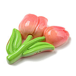 Cabochons décodés en résine opaque&nbsp;RESI-B022-02A