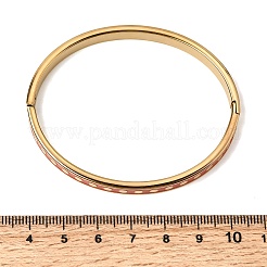 Bracciali in acciaio inossidabile smaltato 304&nbsp;BJEW-D408-41G