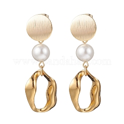 Boucles d'oreilles pendantes en forme de pépites d'acier inoxydable 304&nbsp;EJEW-JE06555-01