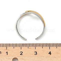 Doppelfarbige Manschettenringe aus Edelstahl 304&nbsp;RJEW-S635-01GP-H