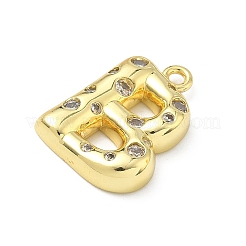 Pendenti in zirconi cubici trasparenti in micro pavè di ottone&nbsp;KK-I476-02G-B