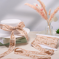 5 Yards besticktes Polyesterband&nbsp;DIY-CY0001-82A