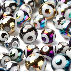10 Farben galvanisieren Glasperlen&nbsp;EGLA-LS0001-06