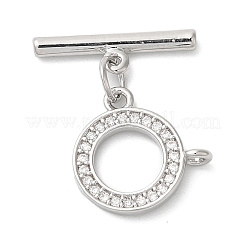 Fermagli a ginocchiera in zircone chiaro micro pavè di ottone&nbsp;KK-N254-67P