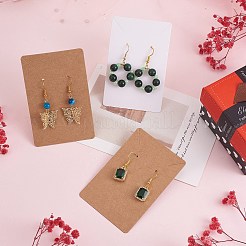 200pcs 2 Farben Rechteck Karton Schmuck Anzeigekarten&nbsp;CDIS-SZ0001-18