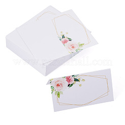 80 marque-place rectangulaire en papier&nbsp;AJEW-TA0003-62B