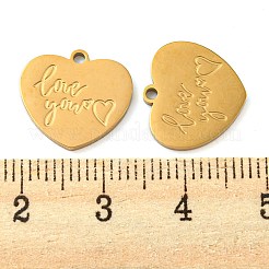 Pendenti in acciaio chirurgico inossidabile 316 per San Valentino&nbsp;STAS-G325-18B