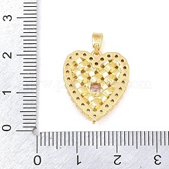 Pendentifs avec zircon cubiques à micro-pavés en laiton&nbsp;CU-CBA9B49-03A-G