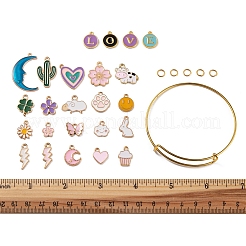 Bausatz zur Herstellung von niedlichen Charm-Armreifen&nbsp;DIY-FS0003-60