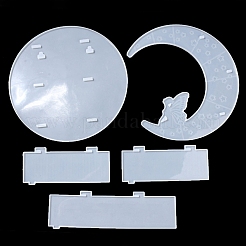 Mondform schwimmendes Regal DIY Silikonformen Kit&nbsp;DIY-G093-02A