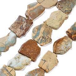 Natürliche Aqua Terra Jaspis Perlen Stränge&nbsp;G-E444-11-A01