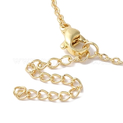Colliers avec pendentif en laiton&nbsp;NJEW-C054-04G