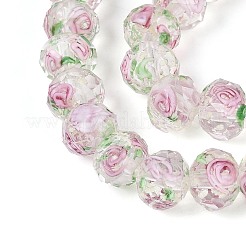 Brins de perles de lampwork lumineux faits à la main&nbsp;LAMP-N037-01G