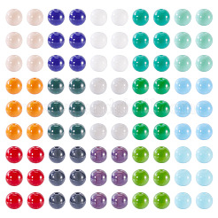 375pcs 15 Farben undurchsichtige einfarbige Glasperlen&nbsp;GLAA-TA0003-26