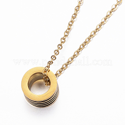 Colliers pendentifs en acier inoxydable 304&nbsp;NJEW-H459-15G