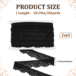20 yard de fil de chinlon en dentelle&nbsp;SRIB-FG0001-33B