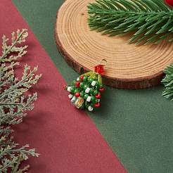Weihnachtsthema-Anhänger aus Glasperlen&nbsp;PALLOY-TA00027
