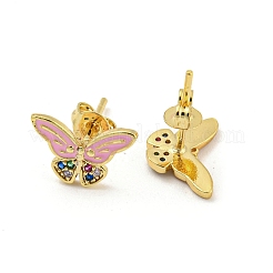 Con smalto e zirconi&nbsp;EJEW-L269-096G-02
