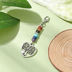Décorations pendentif arbre de vie en alliage&nbsp;HJEW-JM02062-03