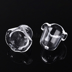 Transparentes bouchons acrylique de perles&nbsp;X1-TACR-T028-58A