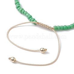 Set di 5 braccialetti con perline intrecciate a forma di cuore e semi di conchiglia naturale in 5 colori&nbsp;BJEW-JB10039-03