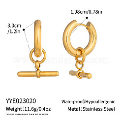 Ohrhänger mit T-Steg aus Edelstahl 304 für Damen&nbsp;KZ0220-1