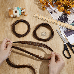 Crin de cheval naturel&nbsp;FIND-WH0111-719A