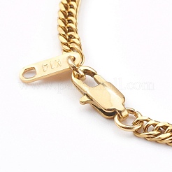 Bracelets pour femmes en acier inoxydable 304 à maille gourmette taille diamant&nbsp;BJEW-JB06019-01